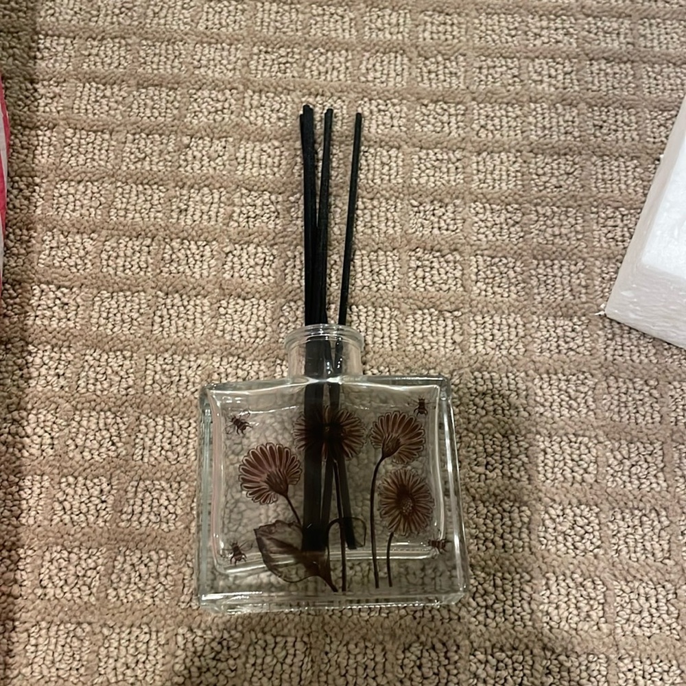 Pink Zebra Daisy Garden glass vase